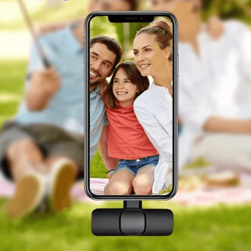 Microfone Lapela Celular Sem Fio Duplo - Desempenho de Áudio Impecável!