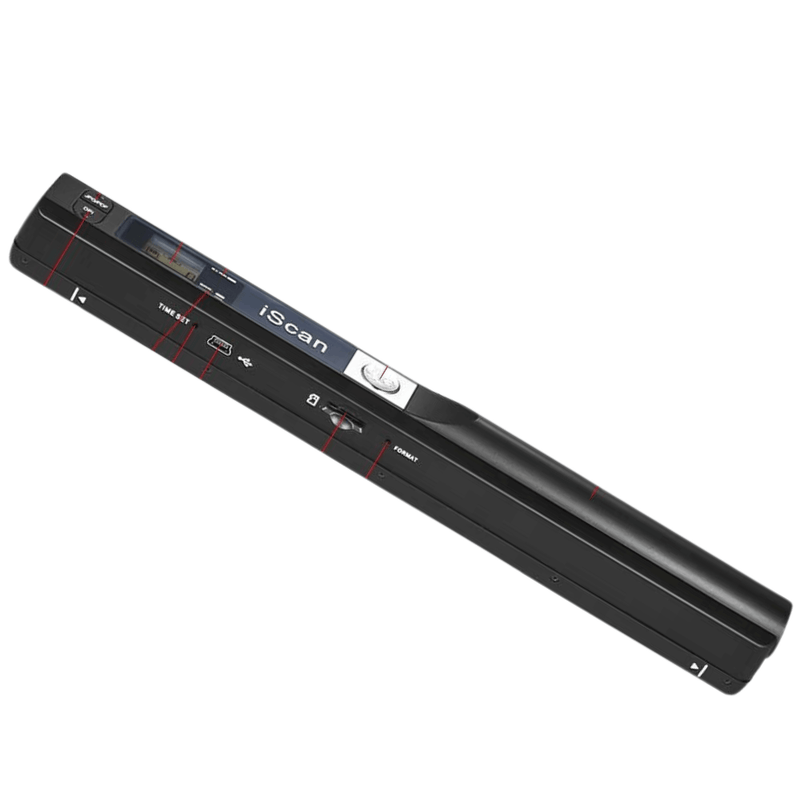 Scanner de Mão Sem Fio Alimentado por Pilhas - Digitalização Rápida e Fácil em Qualquer Lugar!