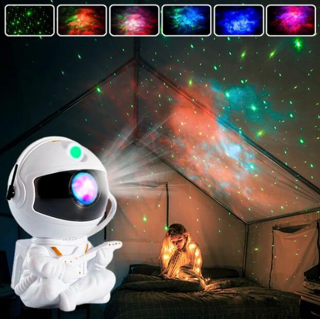 Projetor Astronauta Céu Estrelado - Transforme Seu Ambiente e Ilumine sua noite!