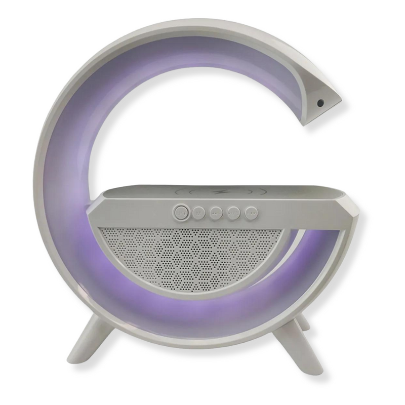 Luminária G Speaker Carregamento por Indução e Luzes RGB - Transforme sua Experiência Musical!