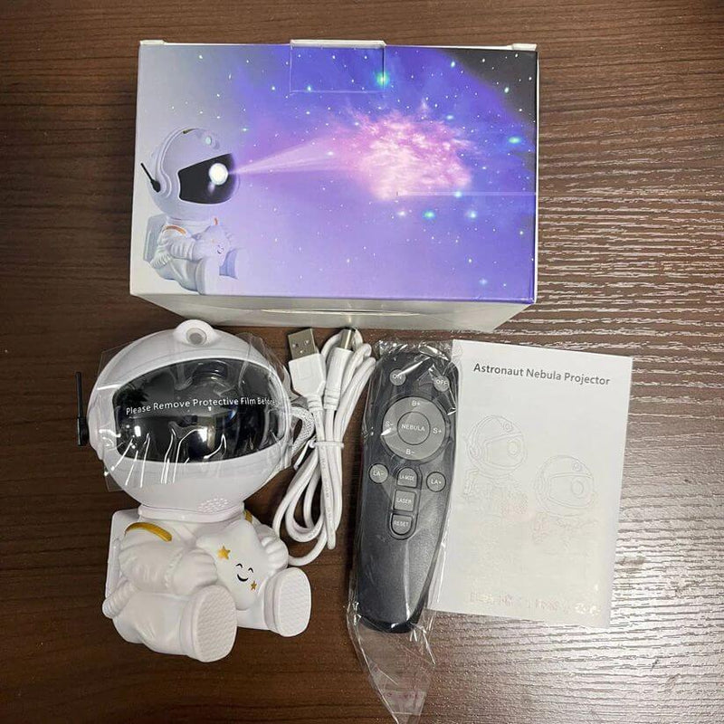 Projetor Astronauta Céu Estrelado - Transforme Seu Ambiente e Ilumine sua noite!