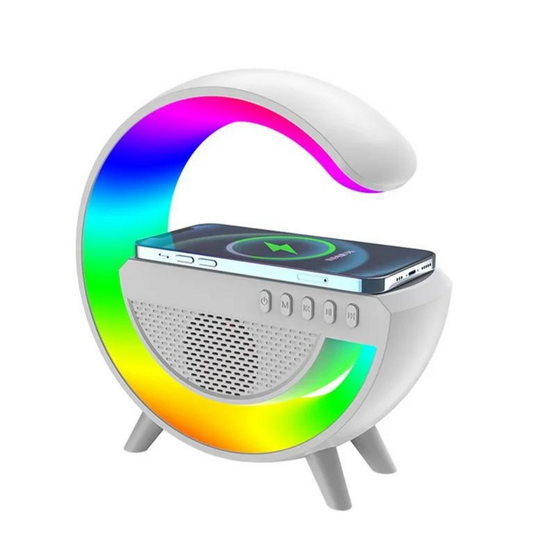Luminária G Speaker Carregamento por Indução e Luzes RGB - Transforme sua Experiência Musical!
